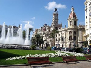 fotografo cerca de la Plaza Ayuntamiento de Valencia